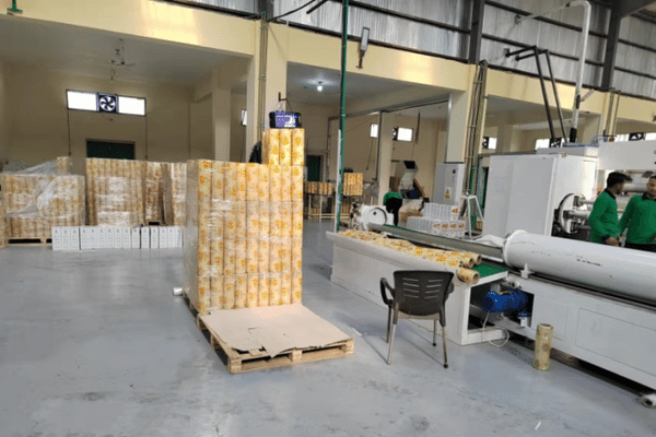 SJLY-2100 PVC Film Line Onsite Photos